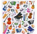MUSICAL INSTRUMENT STICKERS PEGATINAS MUSICALES