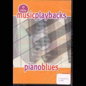 CD MUSIC PLAYBACKS PIANO BLUES+LIBRITO *OUTLET*