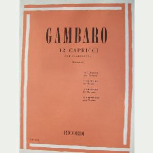 CL GAMBARO 12 CAPRICHOS PARA CLARINETE *OFERTA*