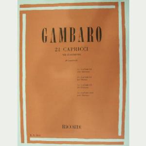 CL GAMBARO 21 CAPRICHOS PARA CLARINETE *OFERTA*