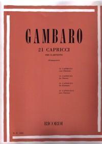 CL GAMBARO 21 CAPRICHOS PARA CLARINETE *OFERTA*