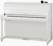 KAWAI K-200 ATX4 BLANCO PULIDO CROMADO PIANO VERTICAL