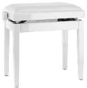 GW DELUXE VINYL BLANCO BRILLANTE BANQUETA DE PIANO