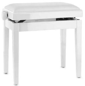 GW DELUXE VINYL BLANCO BRILLANTE BANQUETA DE PIANO