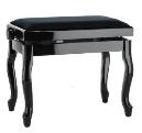 GEWA BANQUETA CHIPENDAL DELUXE CLASSIC NEGRO BRILLANTE