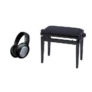 PACK BANQUETA + AURICULAR NEGRO SATINADO