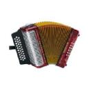 HOHNER CORONA III-GCF A-5723 ROJO ACORDEON BOTONES 