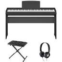 YAMAHA P-145B Soporte ORIGINAL Madera + Auricular + Banqueta