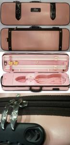 LANG VIOLIN CK-66 PIEL ROSA *LIQUIDACION* ESTUCHE VIOLIN