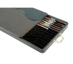 Estuche 15 arcos violín/viola/cello Pedi negro/marrón