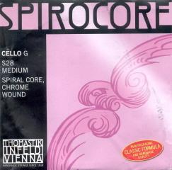 THOMASTIK CUERDA VIOLONCELLO 4/4  SPIROCORE 3ª SOL PLATA