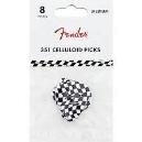 FENDER 351 CHECKER CELLULOID MEDIUM PUA Pack 8