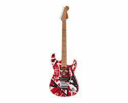 EVH STRIPED MN RELIC RED/BLACK/WHITE GUITARRA ELECTRICA