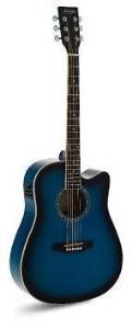 ADMIRA TENNESSEE AZUL SATINADA GUITARRA ACUSTICA
