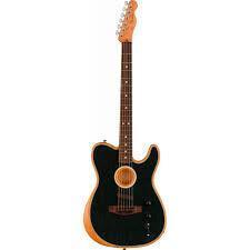 FENDER ACOUSTASONIC PLAYER TELE BRSH BLK GUITARRA ACUSTICA Rebajado