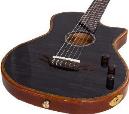 BROMO HIBRIDA CLASICA AMPLIFICADA BROMO SERIE FUSION CRAFT TRANS BLACK GUITARRA ESPAÑOLA