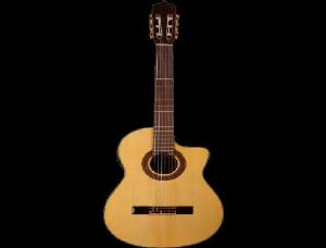 JOSE GOMEZ F80NAC-CEQ Flame Sicom Cutway E GUITARRA ESPAÑOLA