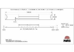 PUENTE GUITARRA ESPAÑOLA PALOSANTO INDIA SIN AGUJEROS