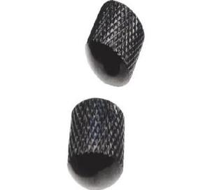 YELLOW SET BOTONERA METÁLICA FENDER STYLE (2 UNIDADES) NEGRO