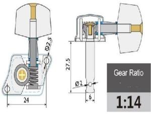 GEWA SCHALLER CLAVIJERO GUITARRA