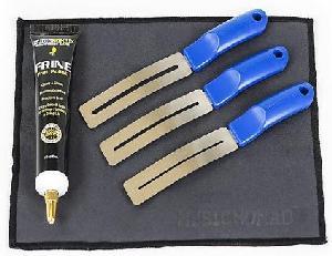 MUSIC NOMAD SET DE TRES INTRUMENTOS PARA PULIDO DE TRASTES