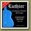 LUTHIER JUEGO ESPAÑOLA CONCERT SILVER SET 30