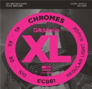 DADDARIO ECB-81 CHROMES (45-100) JUEGO BAJO