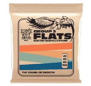 ERNIE BALL GROUP III  45-100 FLAT WOUND JUEGO BAJO
