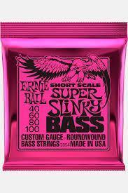 ERNIE BALL SUPER SLINKY SHORT SCALE 40-100 JUEGO BAJO
