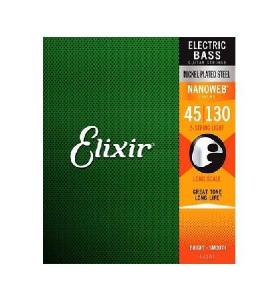 ELIXIR NANOWEB 45-135 JUEGO BAJO NICKEL 5 CUERDAS