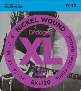 DADDARIO EXL-120 (009-042) JUEGO ELECTRICA