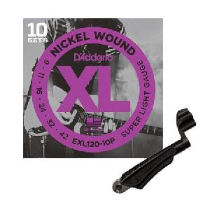 DADDARIO EXL-120-P (009-042) + PROWINDER PACK 10 JUEGO ELECTRICA 