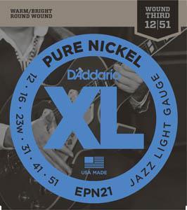 DADDARIO EPN-21 PURE NICKEL (012-051) JUEGO ELECTRICA