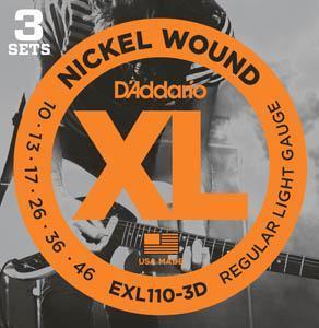 DADDARIO EXL-110-3D (010-046) (3 SETS) JUEGO ELECTRICA