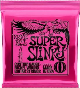 ERNIE BALL SUPER SLINKY EB2223 09-42 JUEGO ELECTRICA 