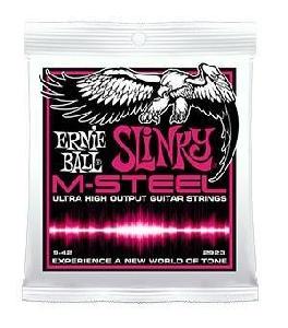 ERNIE BALL JUEGO ELECTRICA SLINKY M-STEEL EB2923 009-042
