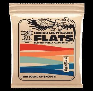 ERNIE BALL LIGHT SLINKY (FLAT WOUND) 12-52 JUEGO ELÉCTRICA