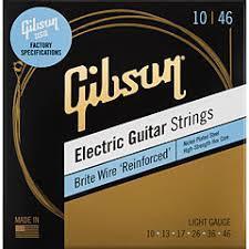 GIBSON JUEGO ELECTRICA BRITE WIRES 010-046