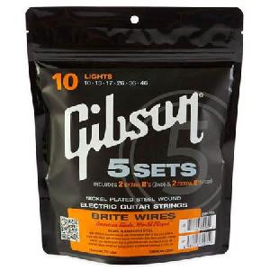 GIBSON JUEGO ELECTRICA BRITE WIRES 010-046 - 5 SETS