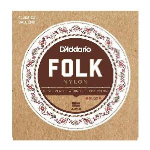 DADDARIO EJ-32 BLACK NYLON JUEGO ACUSTICA