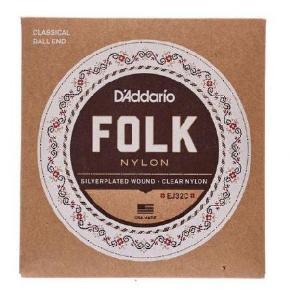DADDARIO EJ-32C Nylon transparente JUEGO ACUSTICA