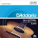 DADDARIO EJ-40 (011-047) SILK & STEEL JUEGO ACUSTICA