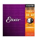 ELIXIR NANOWEB  PHOSPHOR BRONZE 10-47 JUEGO ACUST