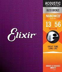 ELIXIR NANOWEB BRONZE 80/20 13-56 JUEGO ACUST