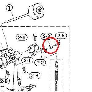 YAMAHA COJINETE SPRING ROLLER COLLAR U0624420