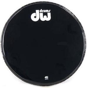 DW 20" RESONANTE BLACK LOGO WHITE PARCHE 