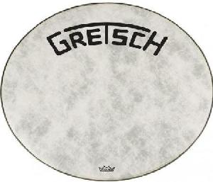 GRETSCH RESONANTE 18" FIBERSKIN LOGO BLACK GRDHFS18B PARCHE 