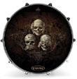 EVANS RESONANTE BOMBO INKED 22" ANE PARCHE