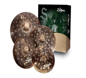 ZILDJIAN S DARK (HH 14". CRASH 16", CRASH 18", RIDE 20") SET PLATOS
