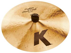 ZILDJIAN 14" K CUSTOM DARK CRASH PLATO